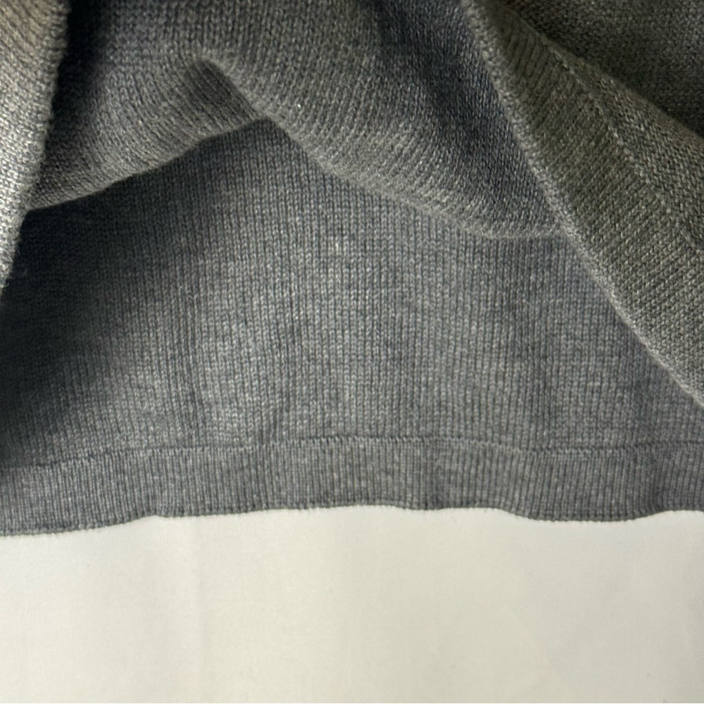🛍️Flag & Anthem‎ Original Gray Half-Zip Men's Sweater Cotton sz XXL Knitwear - Picture 7 of 14
